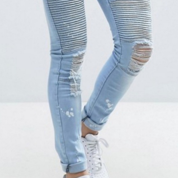 asos biker jeans